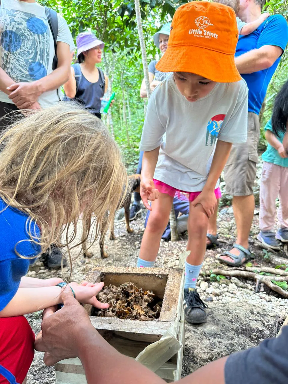 kids cooking mayan food