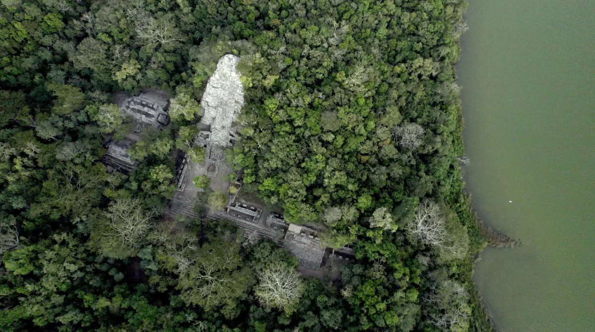 Vista aerea ruinas de coba